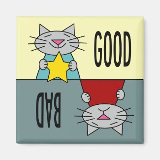 The Good, the Bad, and the Cute Refrigerator Magnet