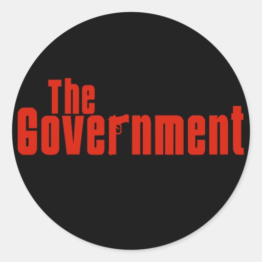 The Government Classic Round Sticker Zazzle