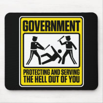 The Government Warning Mouse Pad mousepads