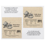 The Graduate Candybar Wrappers In Beige (Nutrition flyers