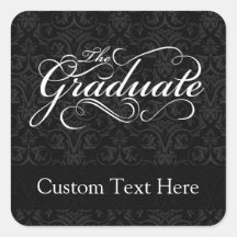 The Graduate, Elegant Black Sticker