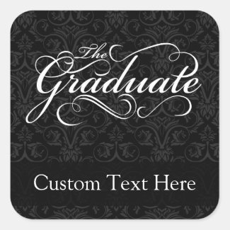 The Graduate, Elegant Black Sticker