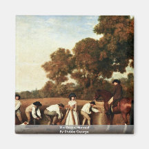 The Grain Harvest By Stubbs George Magnets