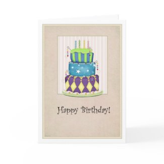 The Grand Cake Birthday Card card