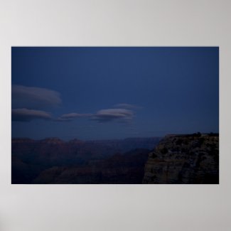 The Grand Canyon at Night Posters