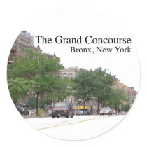 The Grand Concouse, Bronx, NY Round Sticker