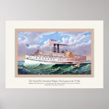 The Grand New Steamboat Print
