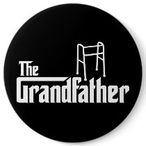 The Grandfather Pinback Buttons