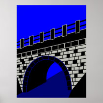 The Granite Boulder Bridge at Svend's Mill Poster