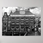 The Grasshopper Hotel -- November in Amsterdam BW Poster