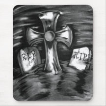 The Graveyard Scene Mouse Pad