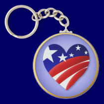 The Great American Heart Keychains keychains