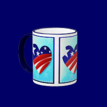 The Great American Heart  Mugs