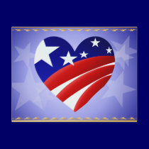 The Great American Heart  Postcard postcards