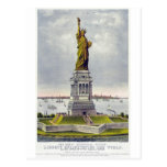 The Great Bartholdi Statue of Liberty Currie Ives Postcards