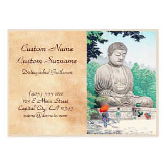 The Great Buddha at Kamakura FUJISHIMA TAKEJI Business Card Template