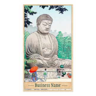 The Great Buddha at Kamakura FUJISHIMA TAKEJI Business Card Template