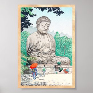 The Great Buddha at Kamakura FUJISHIMA TAKEJI Poster