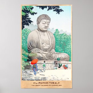 The Great Buddha at Kamakura FUJISHIMA TAKEJI Posters