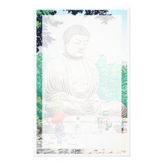 The Great Buddha at Kamakura FUJISHIMA TAKEJI Customized Stationery