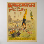 The Great Coney Island Water Carnival Poster