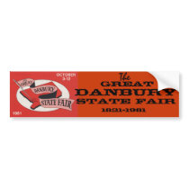 The Great Danbury State Fair Sticker bumper stickers