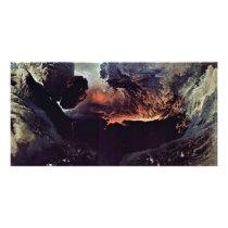 The Great Day Of God'S Wrath By John Martin Custom Photo Card