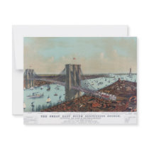The Great East River Suspension Bridge invitations