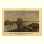 The Great East River Suspension Bridge posters