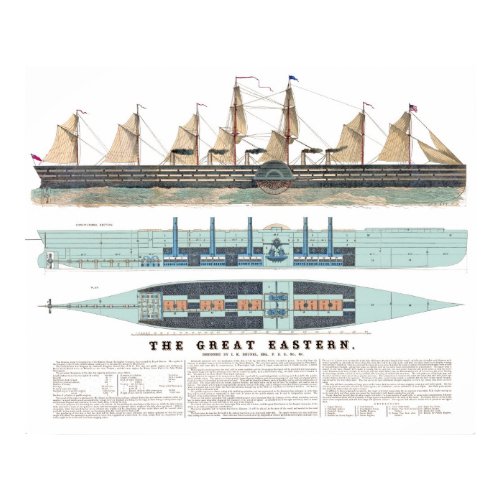 The Great Eastern 1858 print