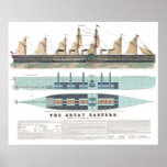 The Great Eastern 1858 Print