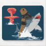 The Great Escape - bear shark cavalry Mousepads