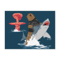 The Great Escape - bear shark cavalry Post Cards