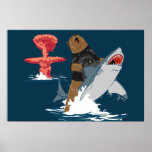 The Great Escape - bear shark cavalry Print