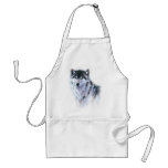 The great fierce wolf in all glory apron