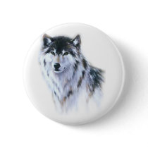 The great fierce wolf in all glory buttons