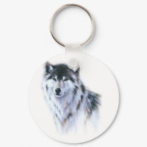 The great fierce wolf in all glory keychains
