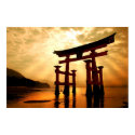 The Great Gateway at Miyajima posters