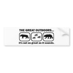 The Great Outdoors Funny Bumper Stickers