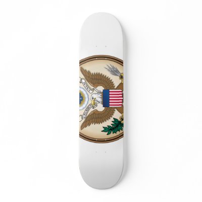 The Great Presidential Seal of the USA Skate Decks by Websprinter