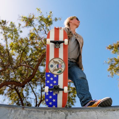 The Great Presidential Seal of the USA Skateboard Decks by Websprinter