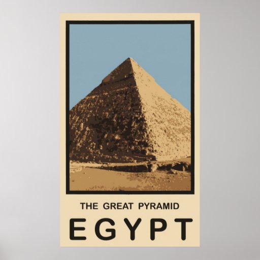The Great Pyramid Egypt Poster Zazzle