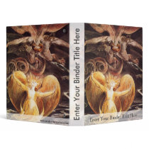 The Great Red Dragon And The Woman Clothed 3 Ring Binders