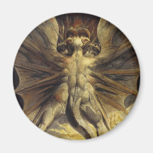 The Great Red Dragon and the Woman Clothed in Sun Fridge Magnets