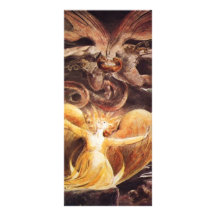 The Great Red Dragon And The Woman Clothed Rack Card Template