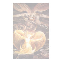The Great Red Dragon And The Woman Clothed Stationery Paper