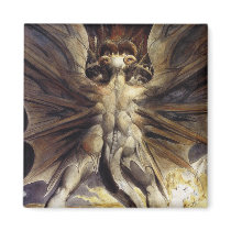 "The Great Red Dragon & the Woman Clothed in Sun" Fridge Magnets