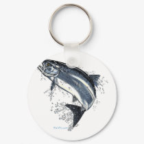 The Great Salmon Going Upstream keychains by OutDoorWorld The Great Salmon Going Upstream keychains