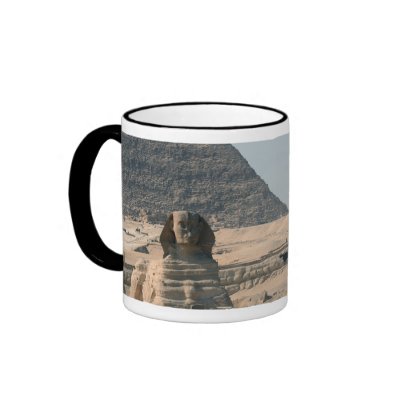 The Great Sphinx and Khafra's Pyramid Mug by sufficient