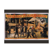 The Great Train Robbery Vintage Theater Post Cards